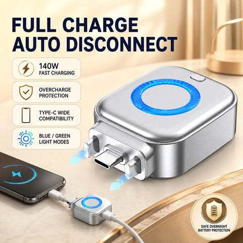 AI Smart Auto-Stop Charging Adapter