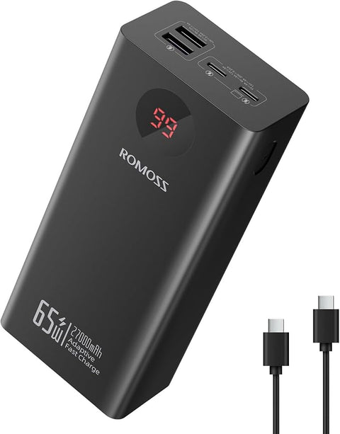 ROMOSS 65W 27000mAh Fast Charging Power Bank Laptop&Mobile